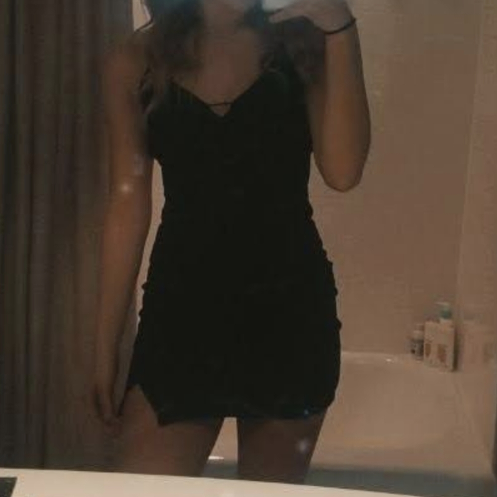 Mini black dress
